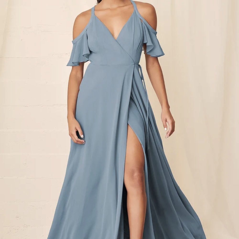 cold shoulder maxi dress